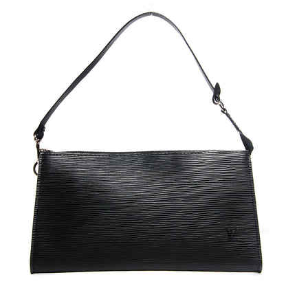 Louis Vuitton Epi Pochette Accessories 24 Black 1 of 7