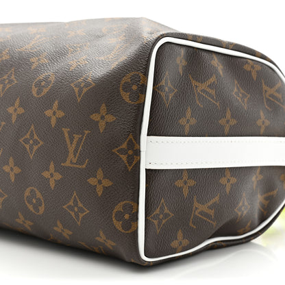 Louis Vuitton Monogram LV Match Speedy Bandouliere 25 White 9 of 14