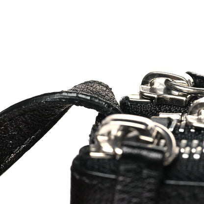 Celine Shiny Textured Calfskin Trio Crossbody Bag Black 12 of 12