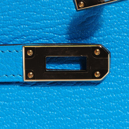 Hermes Chevre Mysore Kelly Longue Wallet Bleu Azteque 10 of 16