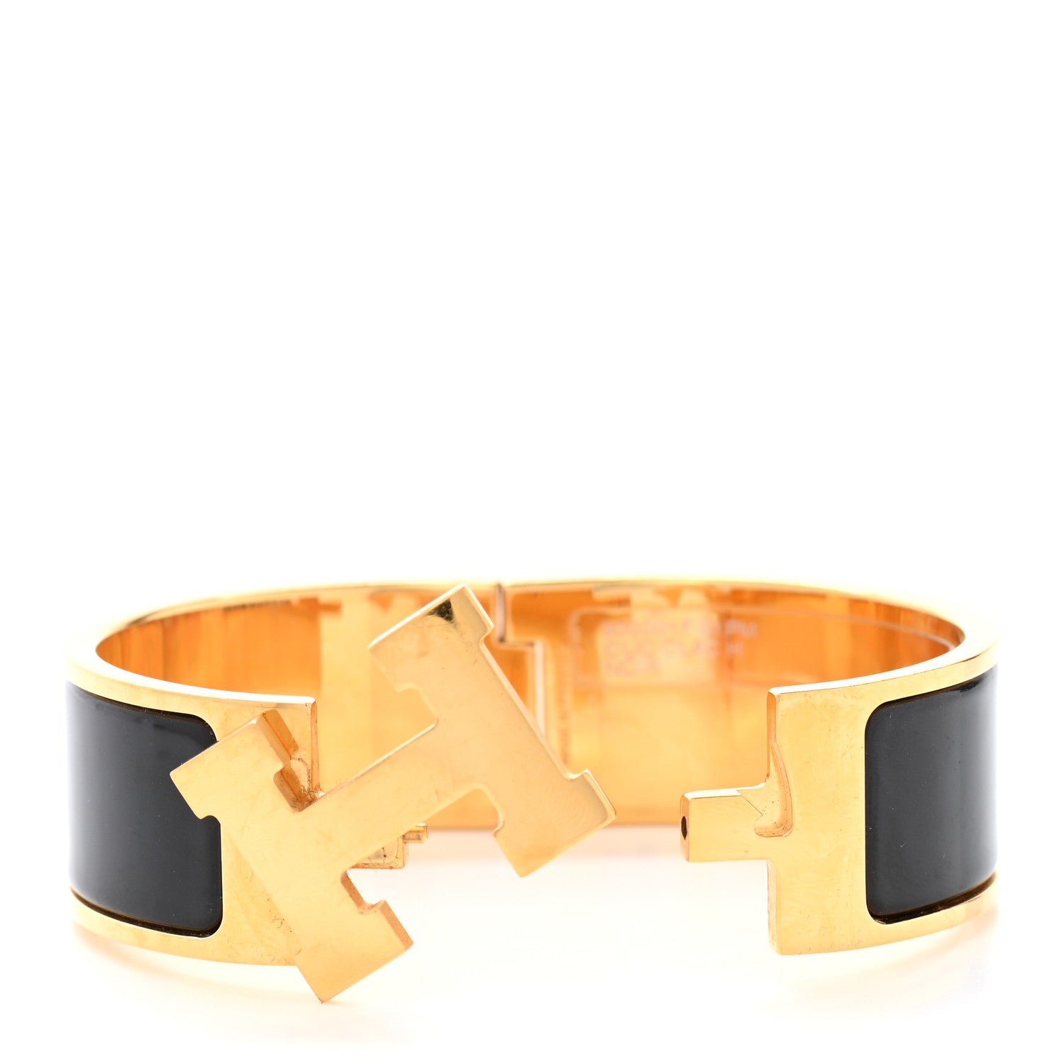 Hermes Enamel Wide Clic Clac H Bracelet PM Black 5 of 6