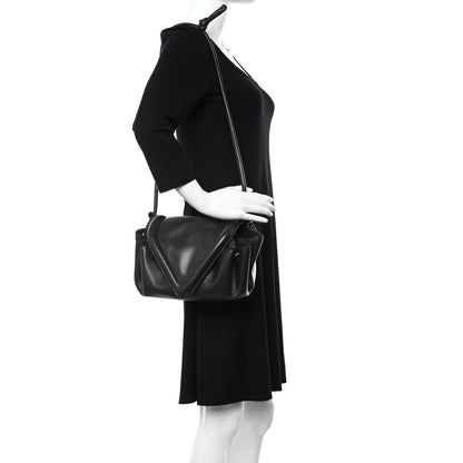 Bottega Veneta Lambskin Small Beak Triangle Flap Shoulder Bag Fondant 2 of 9