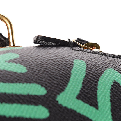 Balenciaga Signature Grained Calfskin Graffiti S Ville Top Handle Bag Black Multicolor 17 of 17