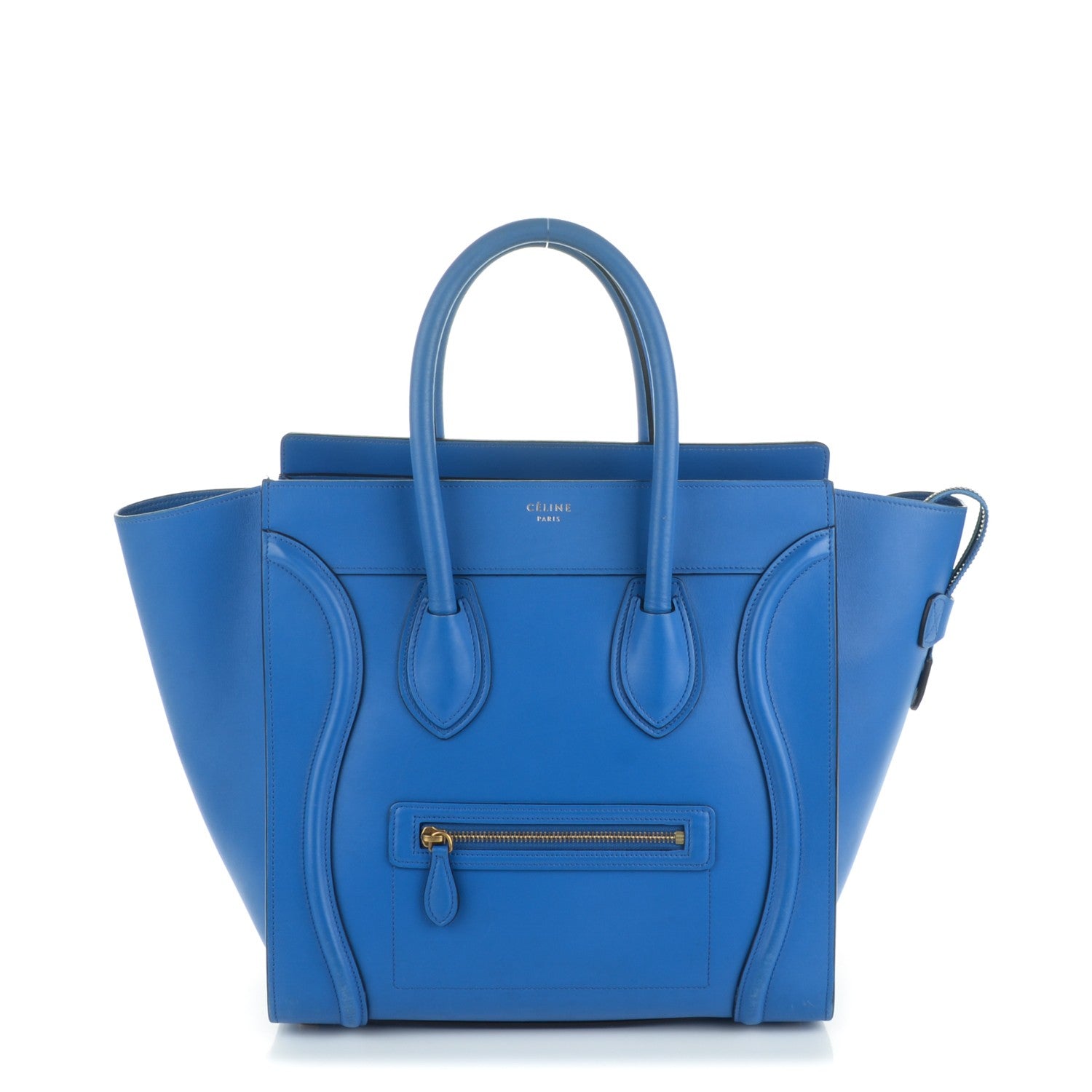 Celine Palmelato Mini Luggage Electric Blue 1 of 8