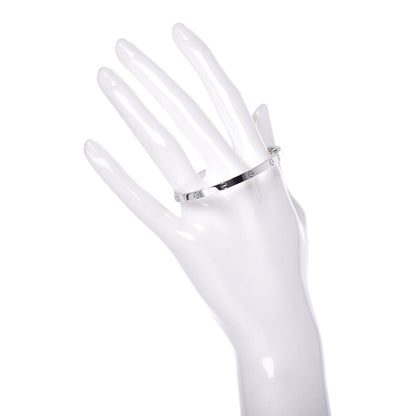 Cartier 18K White Gold Small LOVE Bracelet 16 2 of 7