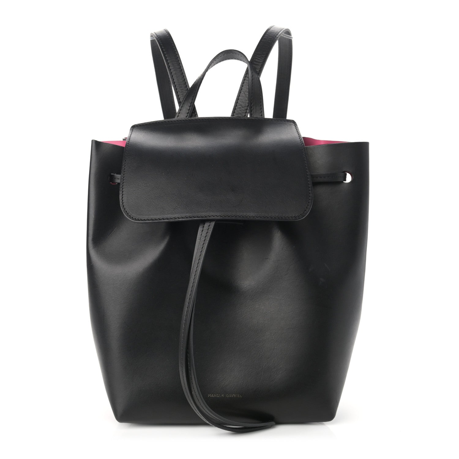 Mansur Gavriel Vegetable Tanned Calfskin Backpack Black Dolly 1 of 10