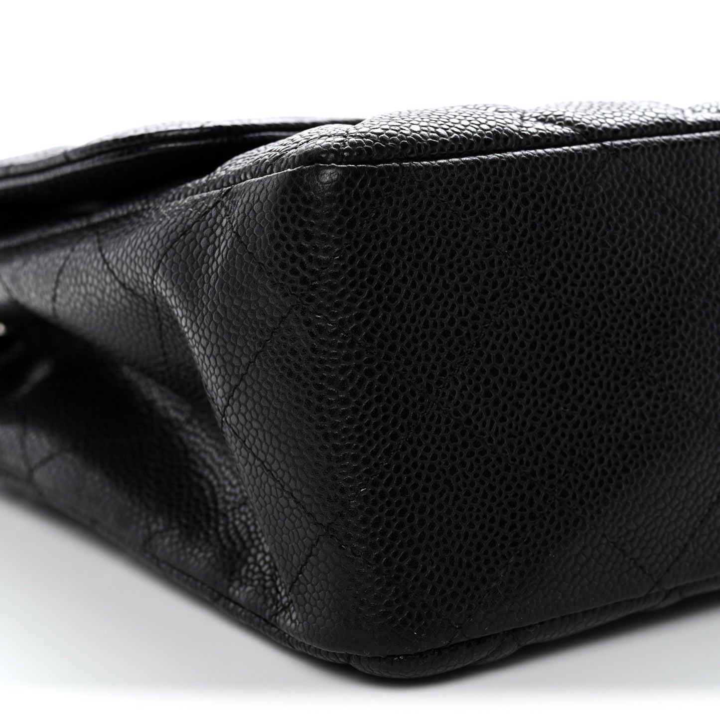 Caviar Quilted Jumbo Single Flap Black