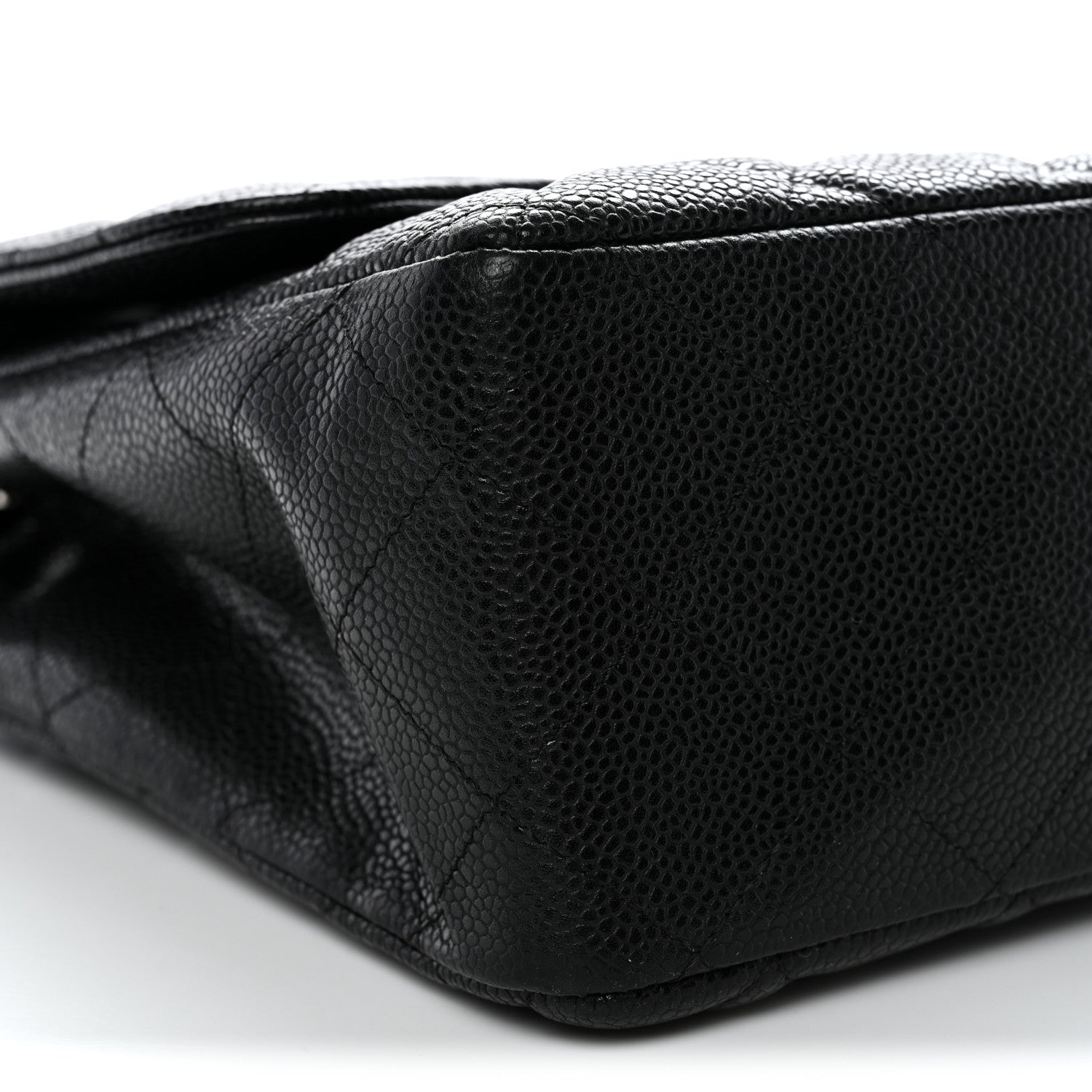 Chanel Caviar Quilted Jumbo Single Flap Black 9 of 10