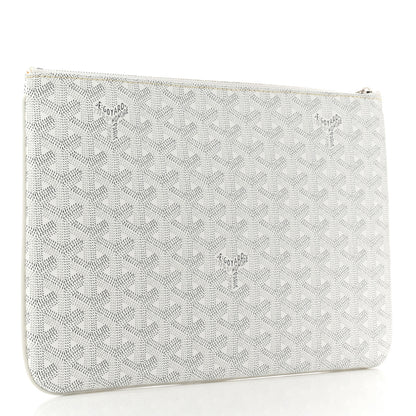 Goyard Goyardine Senat Pochette MM White 3 of 7