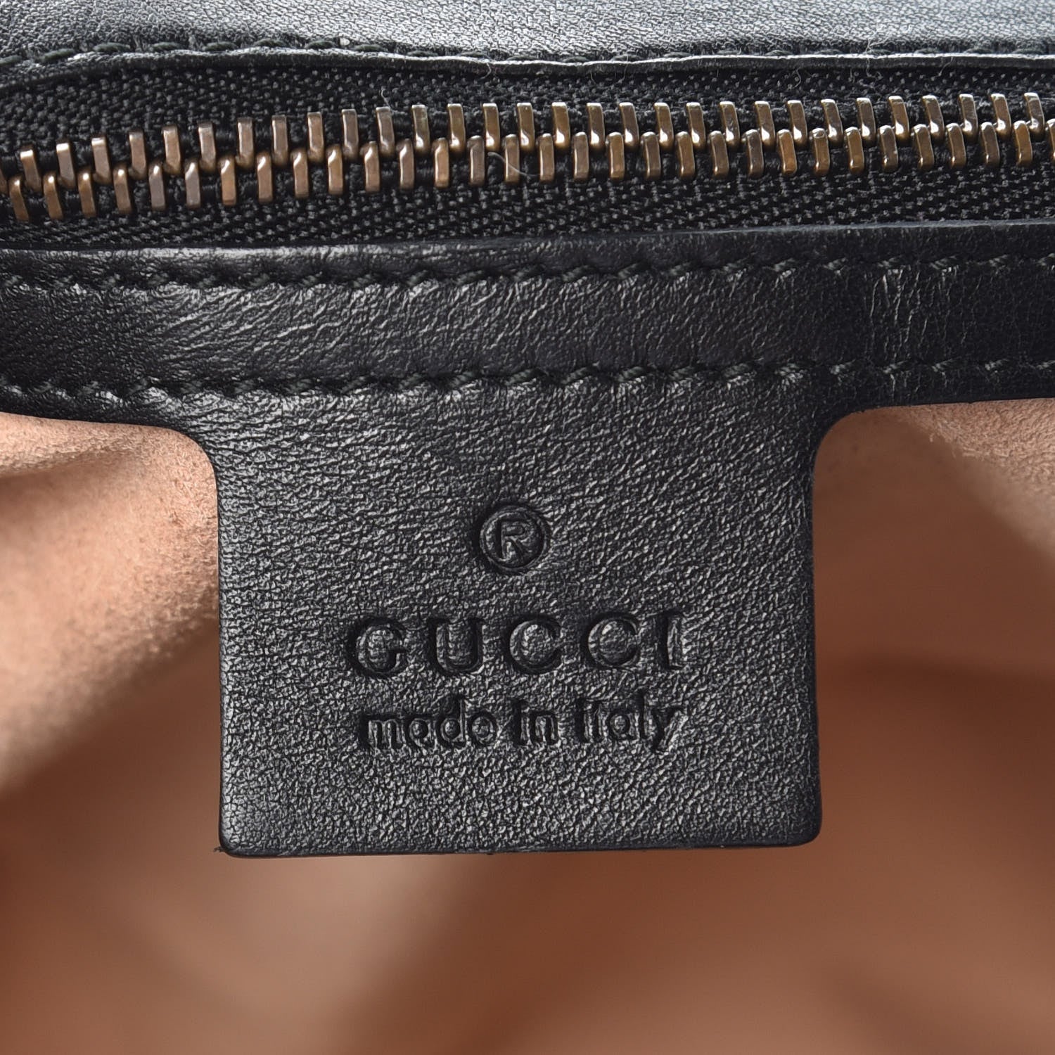 Gucci Calfskin Matelasse Medium GG Marmont Shoulder Bag Black 5 of 8