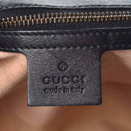 Gucci Calfskin Matelasse Medium GG Marmont Shoulder Bag Black 5 of 8