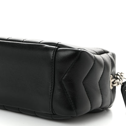 Saint Laurent Calfskin Y Quilted Monogram Mini Loulou Bowling Bag Black 10 of 10