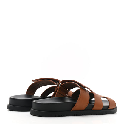 Hermes Epsom Womens Chypre Sandals 36 Natural 4 of 8