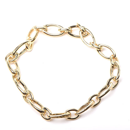 Tiffany 18K Yellow Gold Clasping Oval Link Bracelet 3 of 6