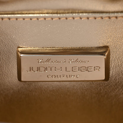 Judith Leiber Crystal Matinee Popcorn Clutch Red White 5 of 10