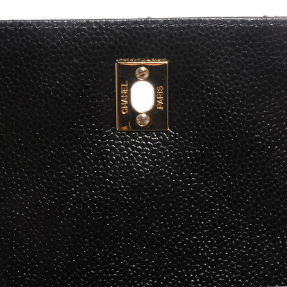 Chanel Caviar Kelly Jumbo Flap Bag Black 8 of 10
