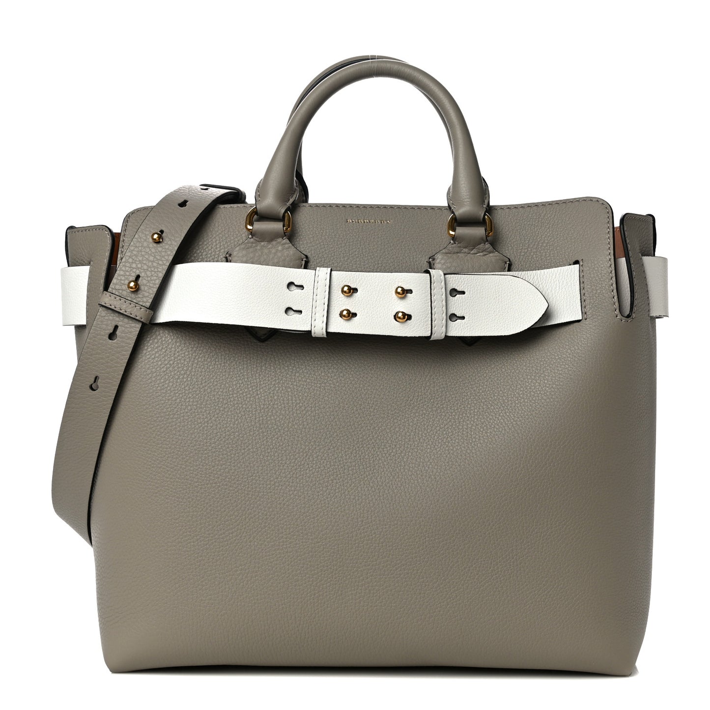 Soft Grain Calfskin Medium Belt Bag Mineral Grey