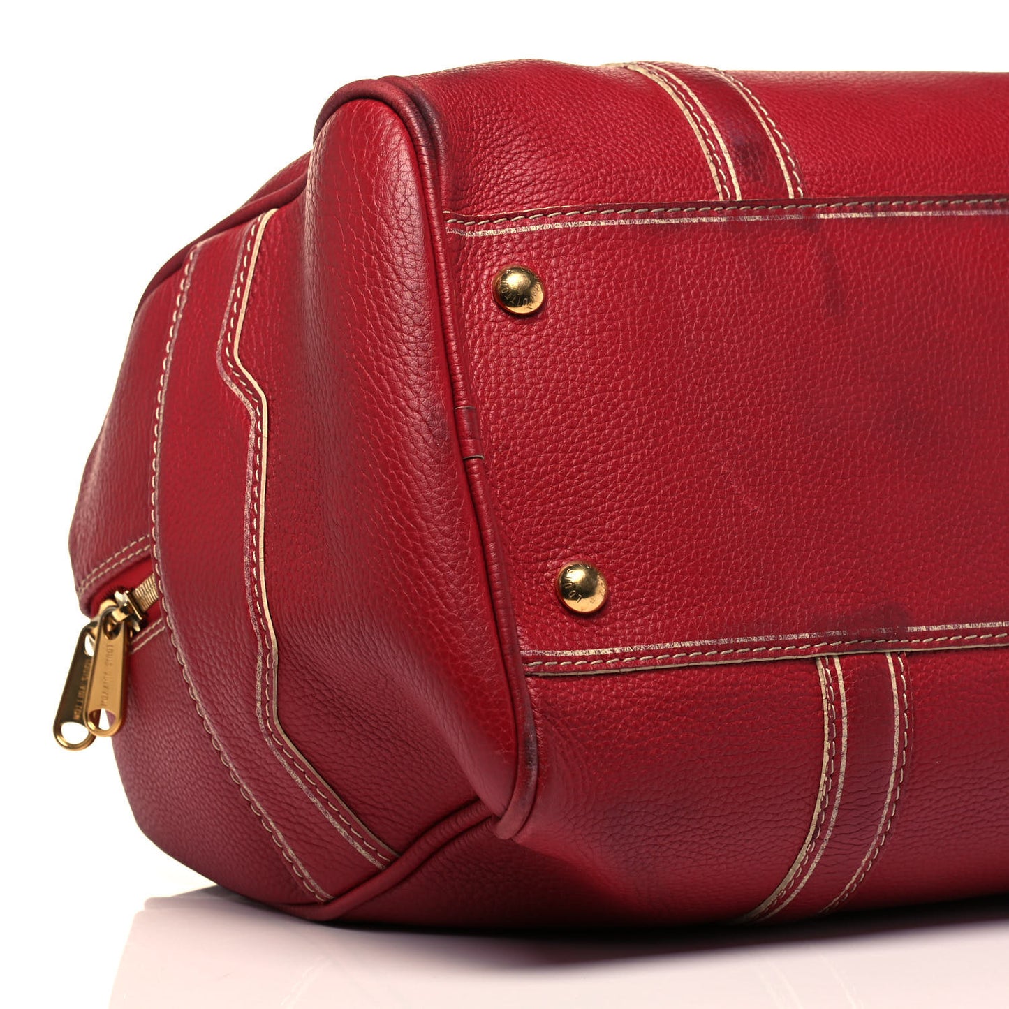 Tobago Leather Carryall Red