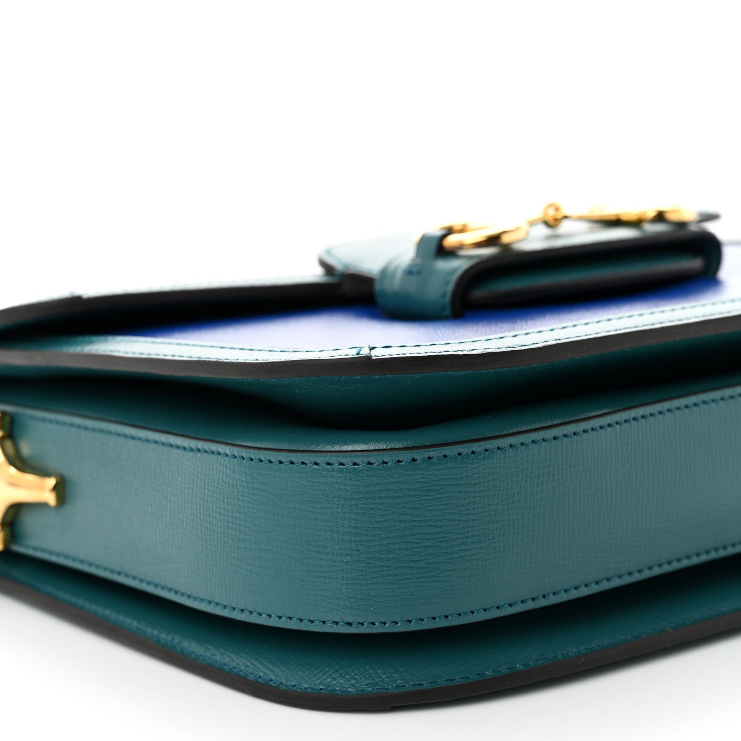 Gucci Azalea Calfskin Horsebit 1955 Shoulder Bag Imperial Blue Pavone Imperial Blue Pavone 9 of 11