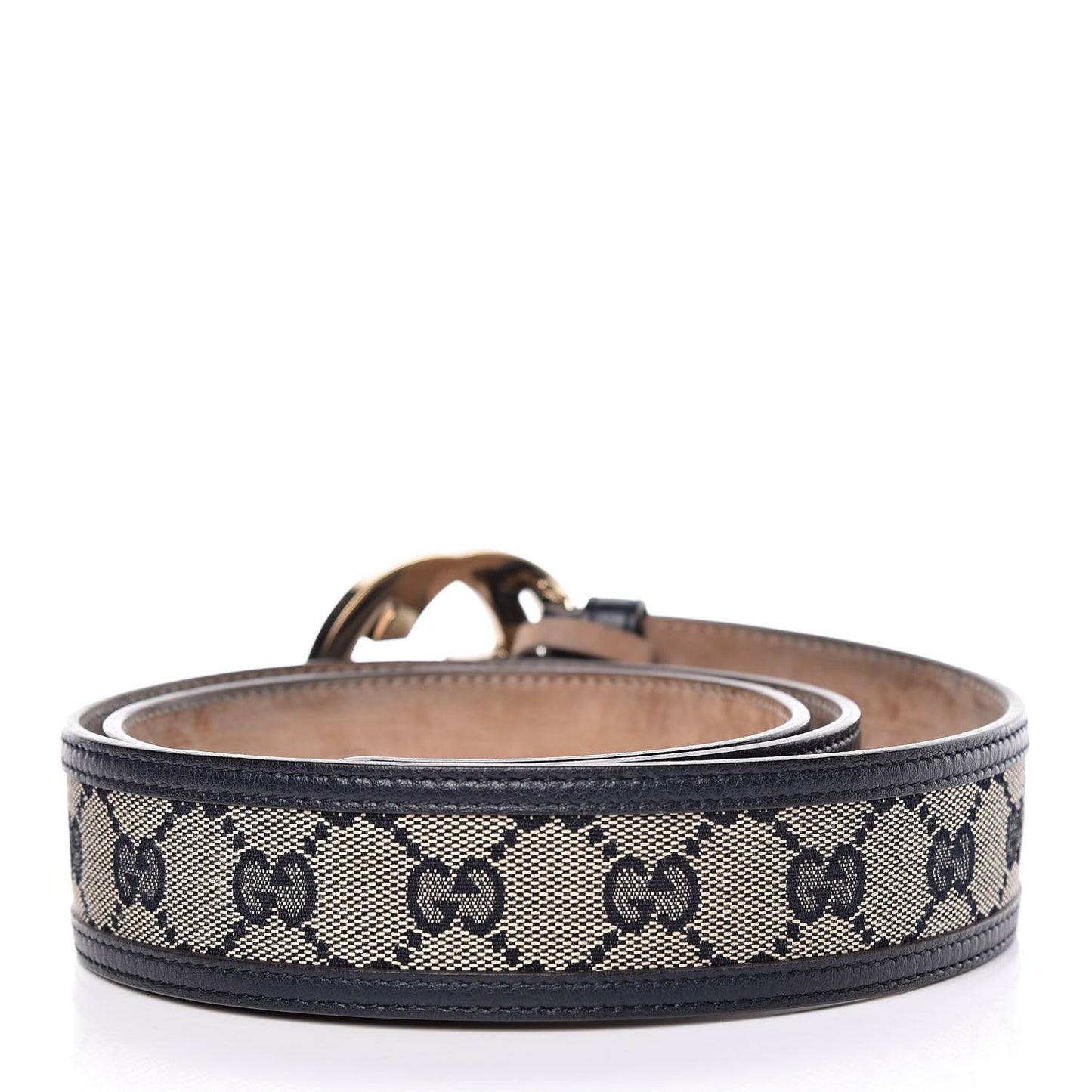 Monogram Interlocking G Belt 100 40 Navy