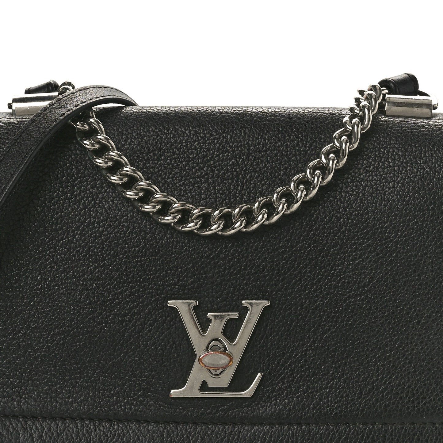 Calfskin Lockme II Chain Bag BB Black