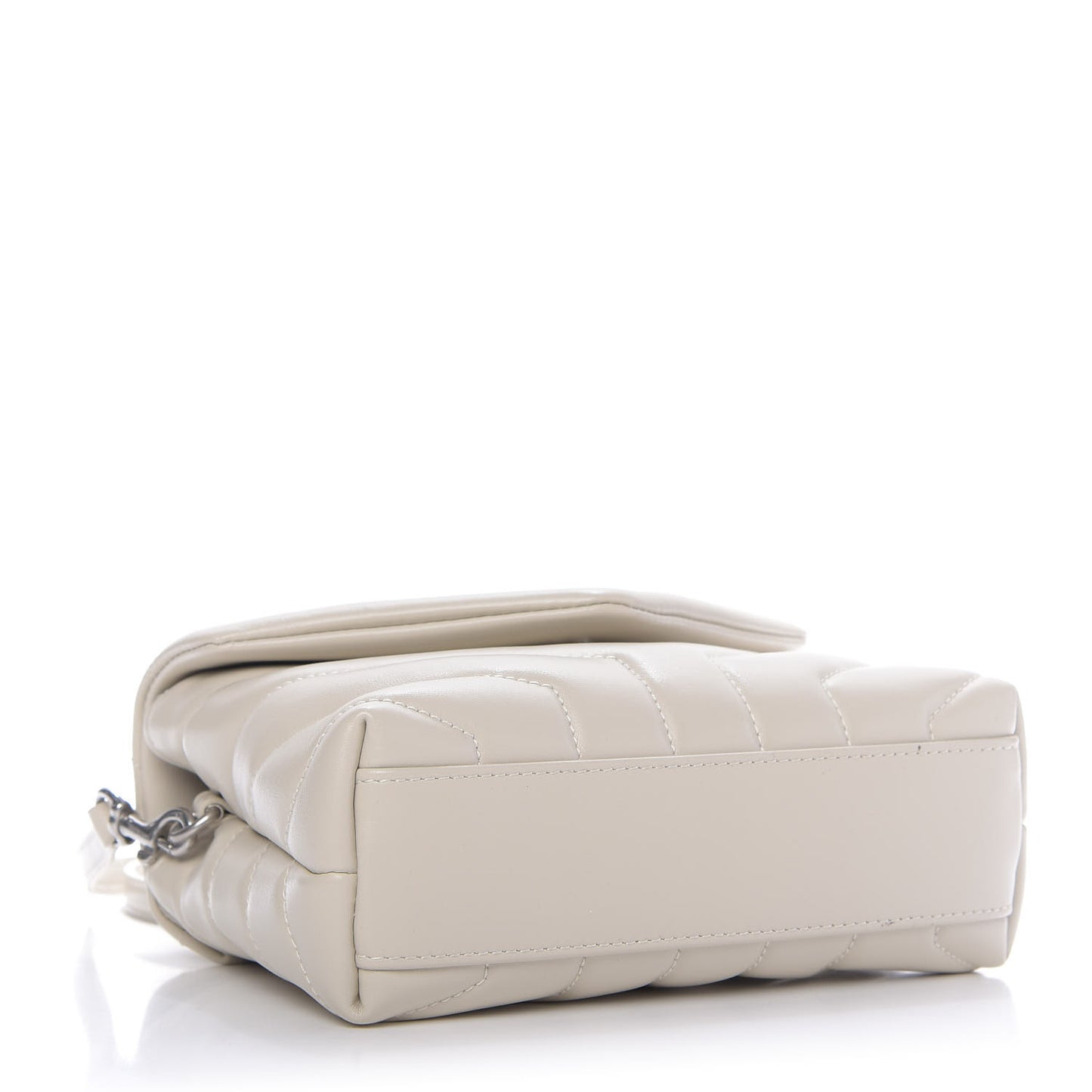 Calfskin Y Quilted Monogram Toy Loulou Satchel Ivory