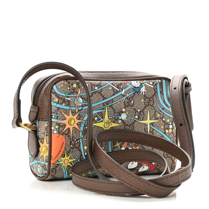 Gucci X DISNEY GG Supreme Monogram Donald Duck Interlocking G Shoulder Bag Beige Multicolor New Acero 3 of 10