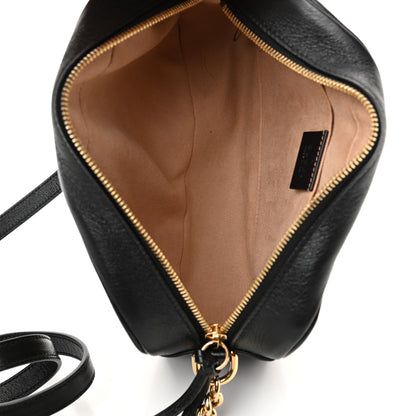 Gucci Monogram Matelasse Diagonal Small GG Marmont Chain Shoulder Bag Beige Black 5 of 11