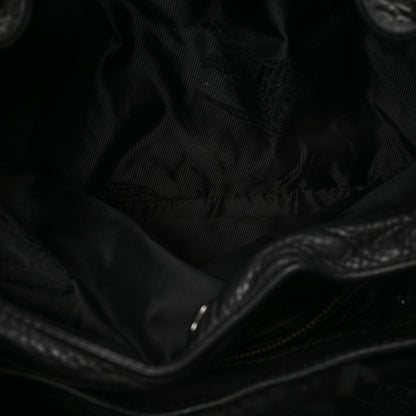 Burberry Calfskin Mason Warrior Studded Hobo Black 7 of 14