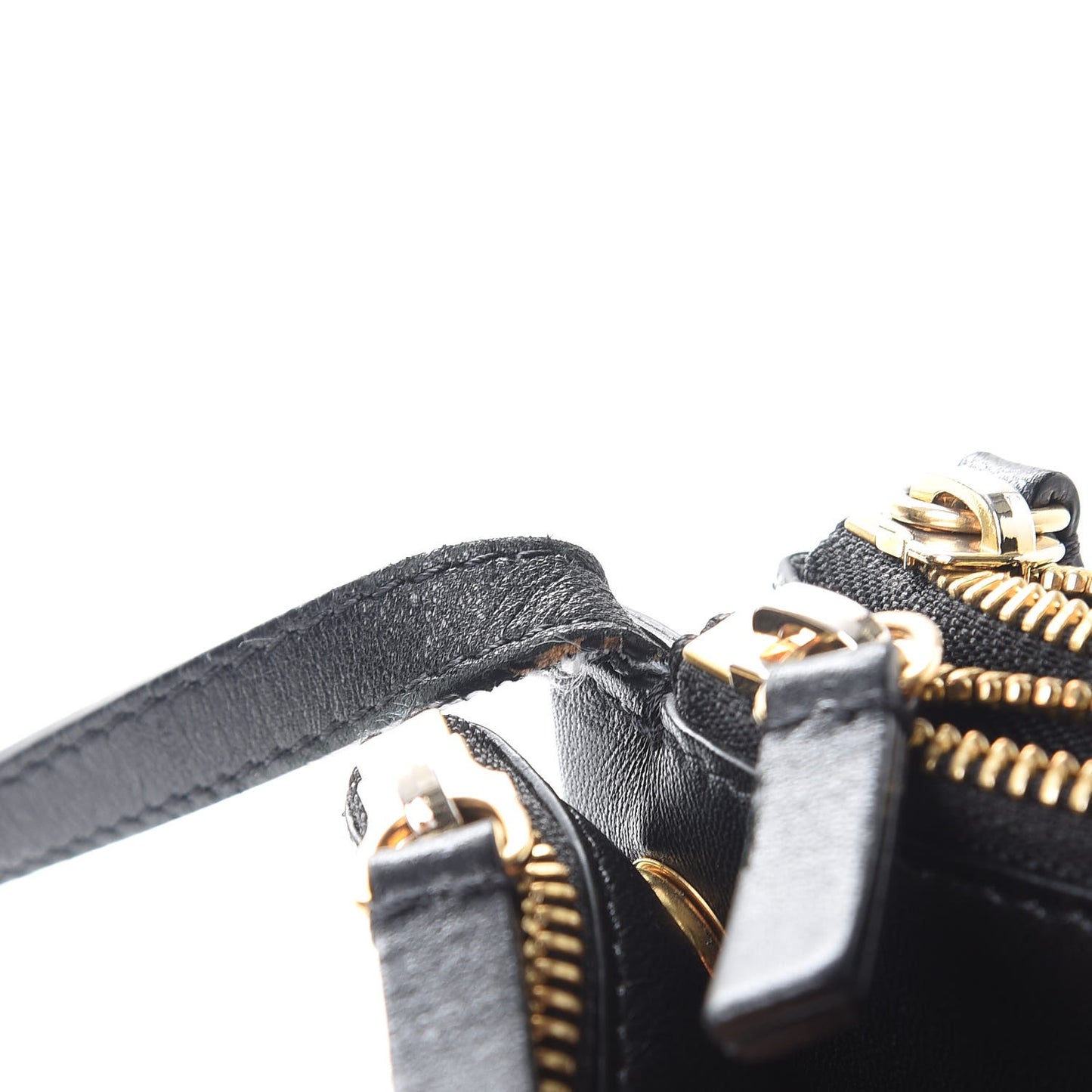 Lambskin Small Trio Crossbody Bag Black