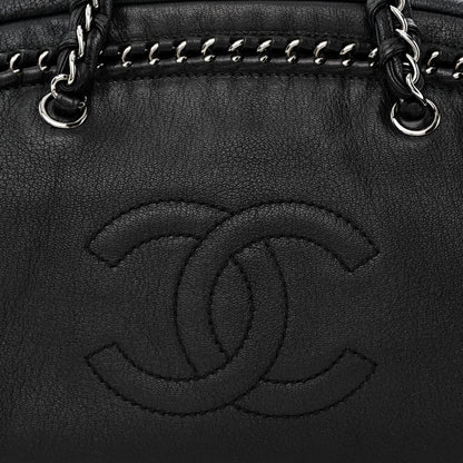 Chanel Smooth Calfskin Medium Luxe Ligne Bowler Black 8 of 10