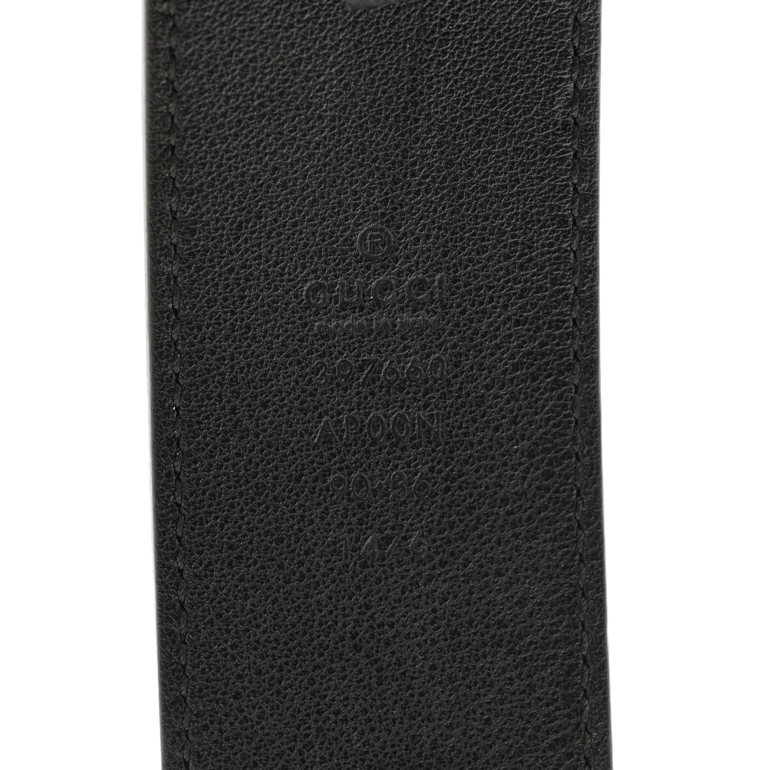 Gucci Moon Calfskin Nickel Double G 40mm Belt 90 36 Black 3 of 5
