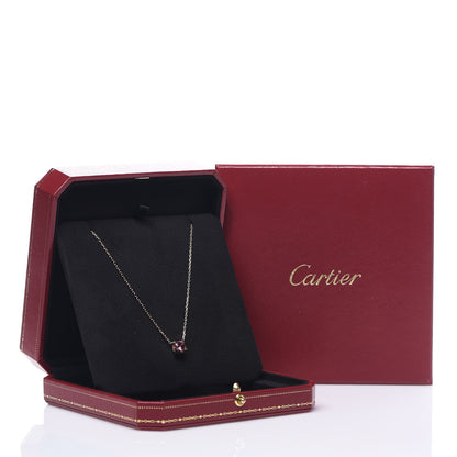 Cartier 18K Pink Gold Pink Tourmaline C De Pendant Necklace 5 of 5