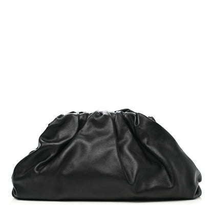 Bottega Veneta Smooth Butter Calf The Pouch Oversized Clutch Black 1 of 7