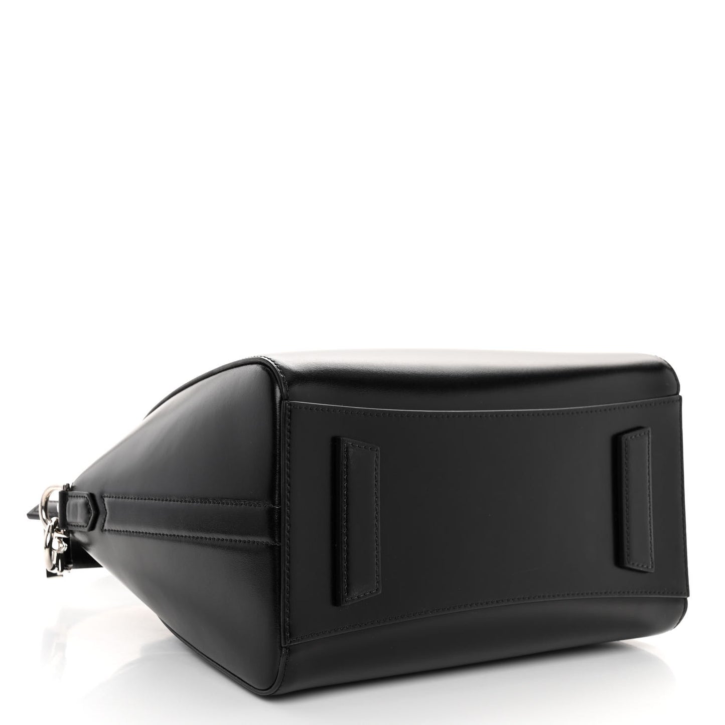 Shiny Lord Calfskin Small Antigona Black