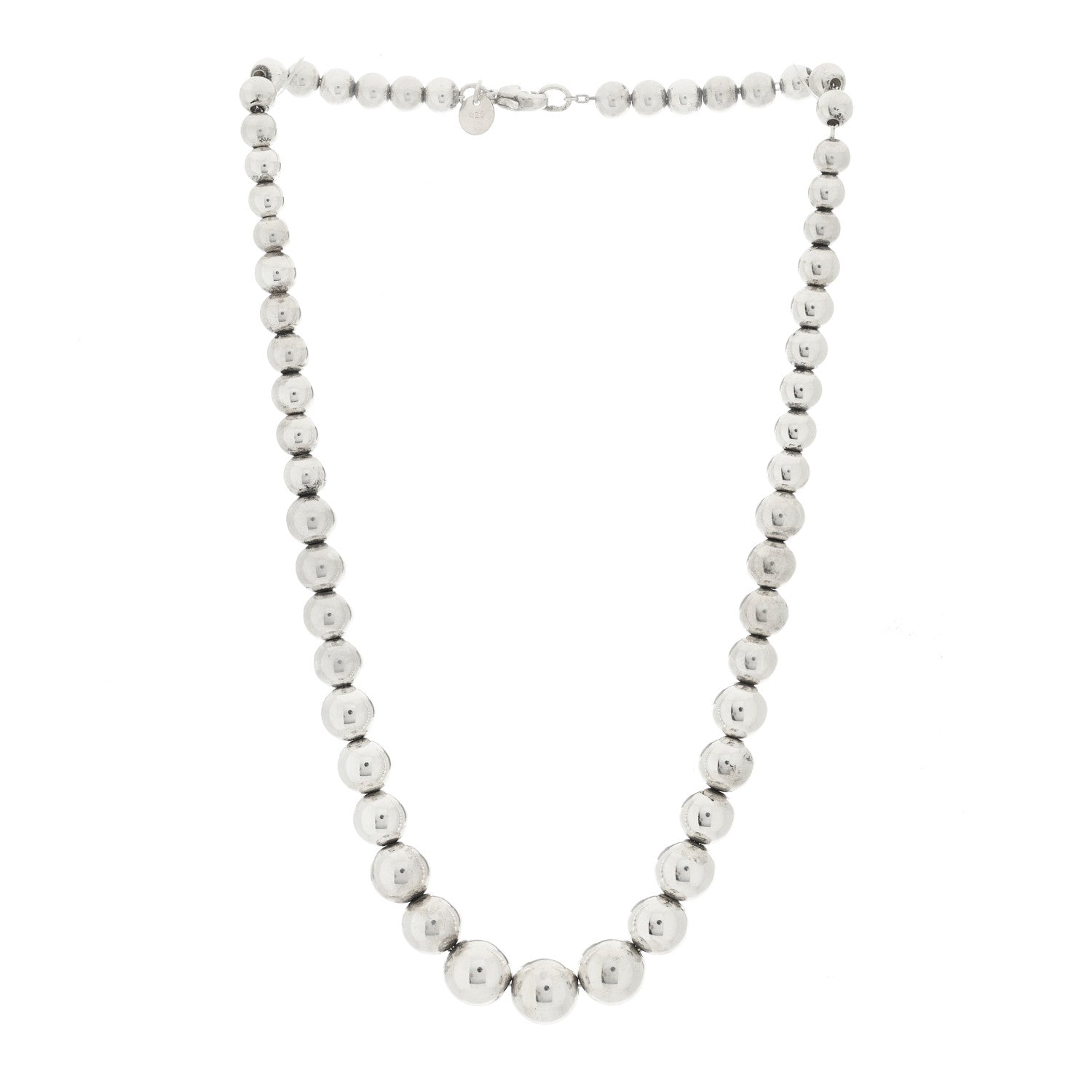 Tiffany Sterling Silver HardWear Graduated Ball Necklace 3 of 5
