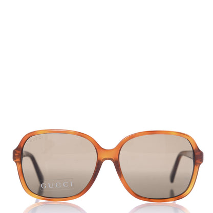Gucci Acetate Square Frame Sunglasses GG 3834/F/S Brown 2 of 8
