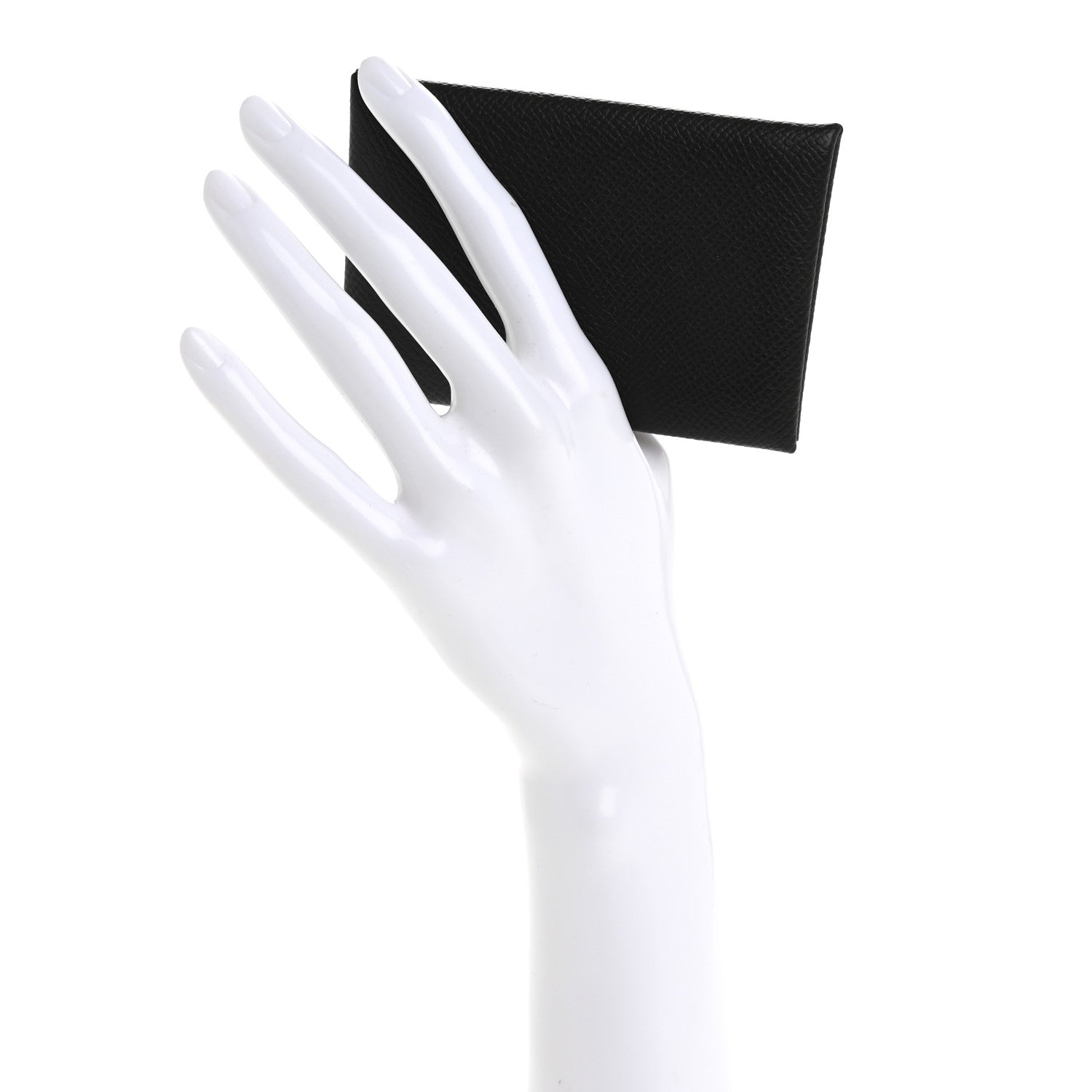 Hermes Epsom Calvi Card Case Black 2 of 10