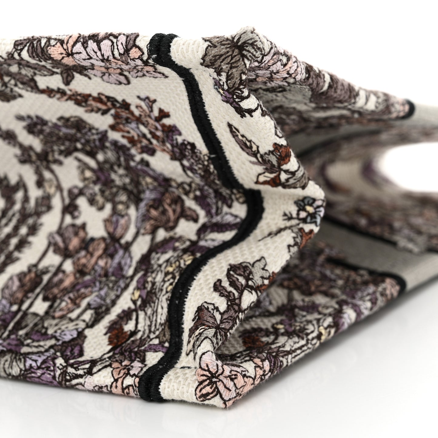 Canvas Embroidered Medium 4 Saisons Hiver Soleil Book Tote Multicolor