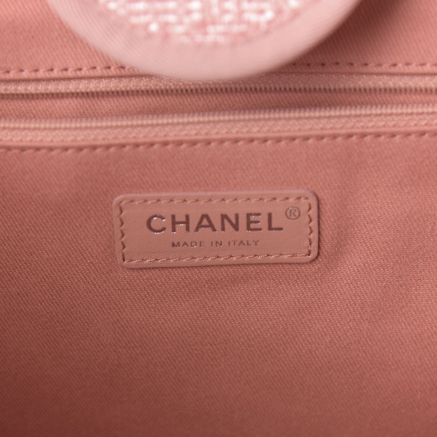 Straw Lurex Medium Deauville Tote Pink
