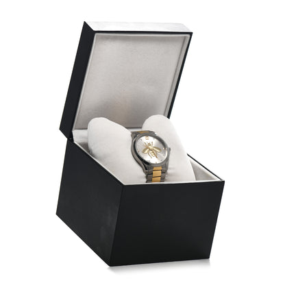 Gucci Stainless Steel 38mm G-Timeless Two Tone Bee Quartz Watch 5 of 5
