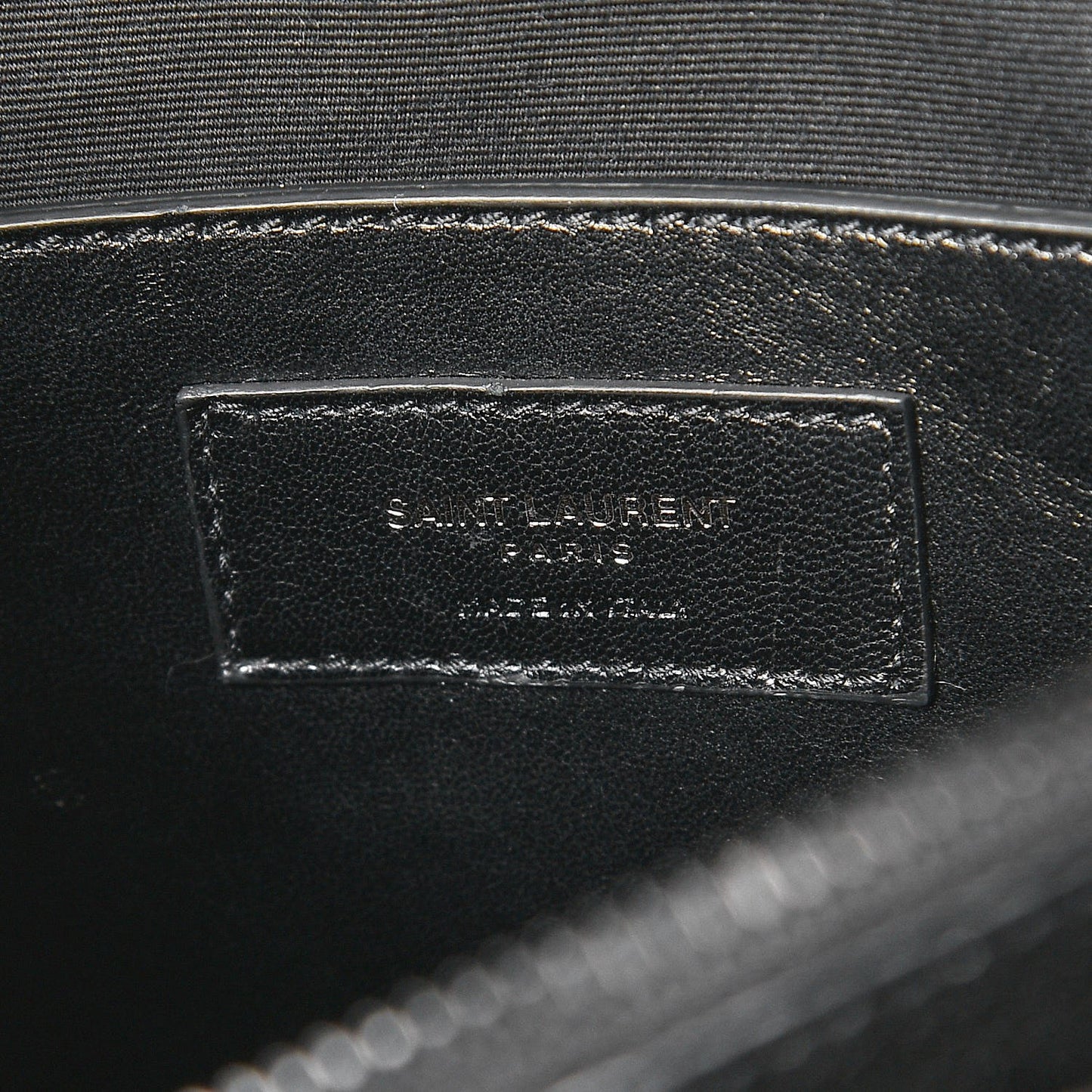 Sheepskin Matelasse Chevron Monogram Large College Satchel Black