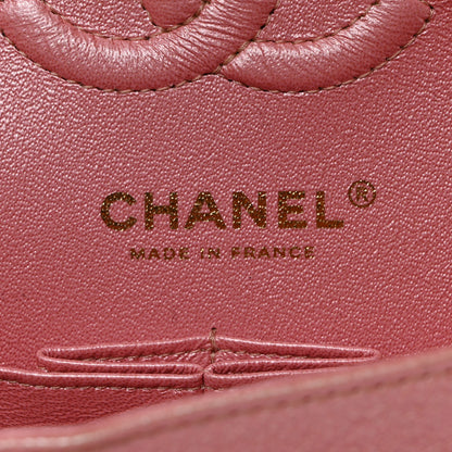 Chanel Iridescent Caviar Quilted Small Double Flap Pink 6 of 10