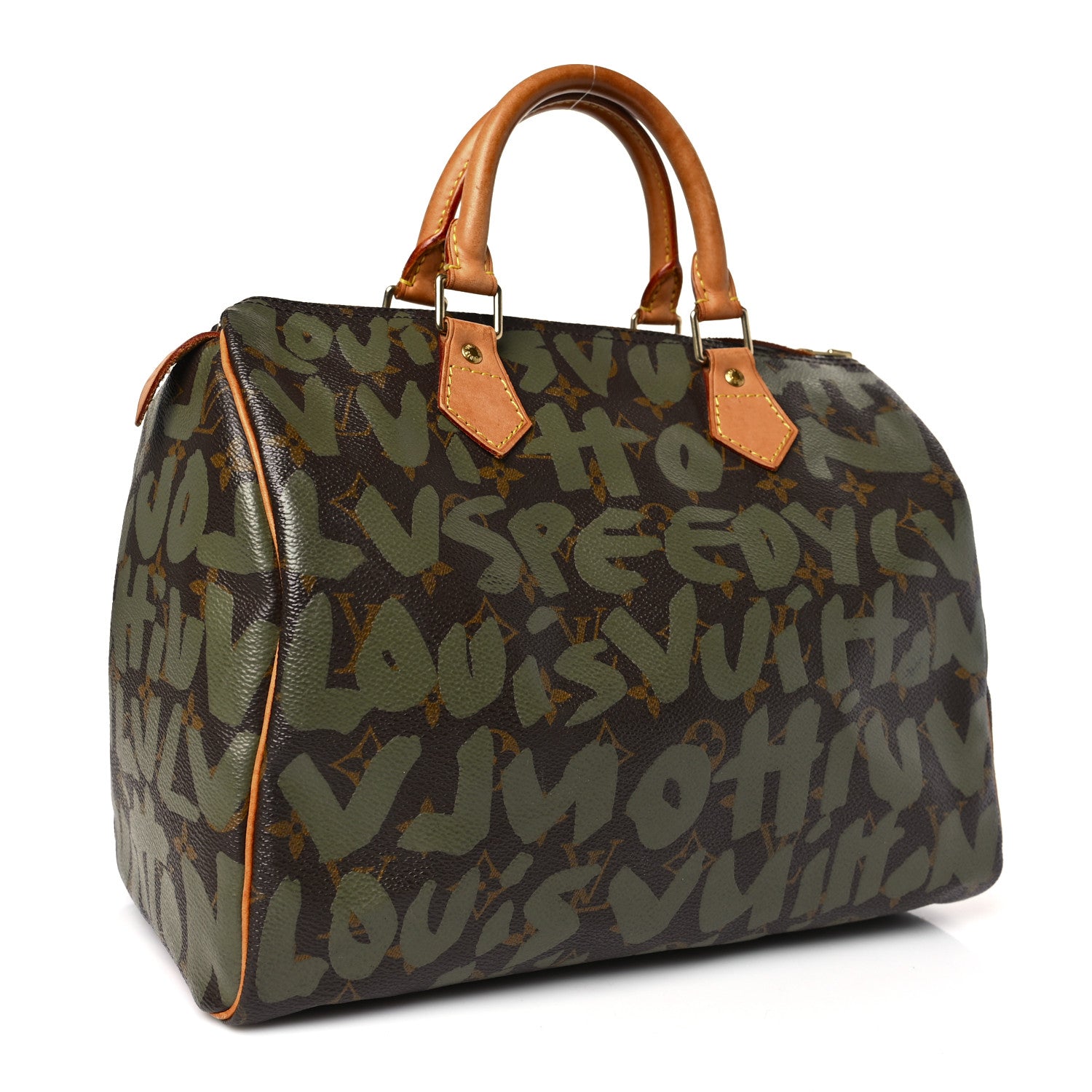 Louis Vuitton Monogram Graffiti Speedy 30 Kaki 3 of 8