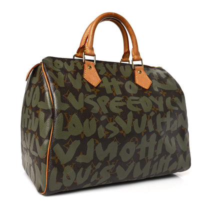 Louis Vuitton Monogram Graffiti Speedy 30 Kaki 3 of 8