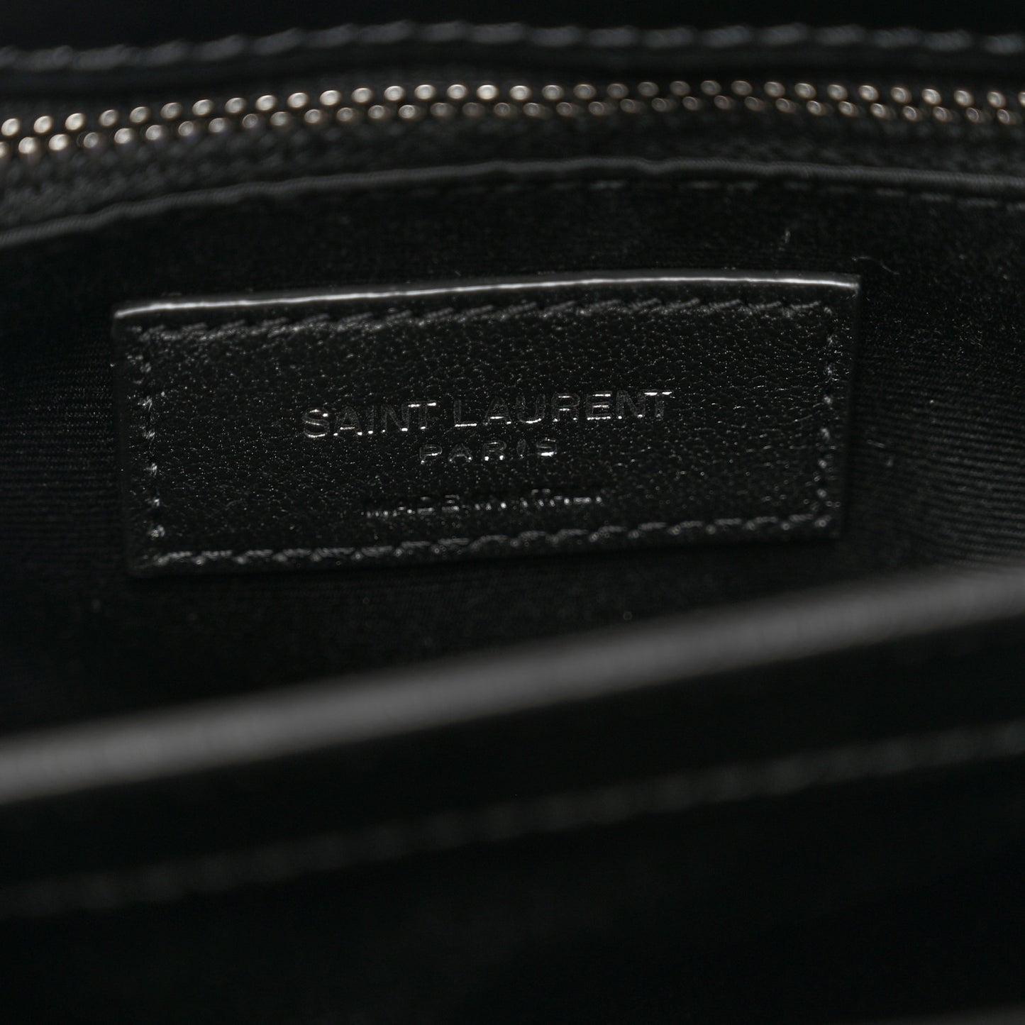 Calfskin Y Quilted Monogram Toy Loulou Crossbody Bag Black
