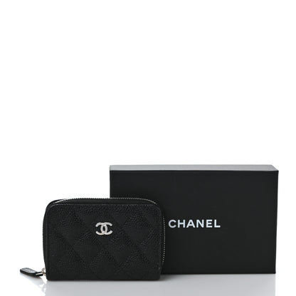 Chanel Caviar Quilted Classic Zipped Coin Purse Black 10 of 10
