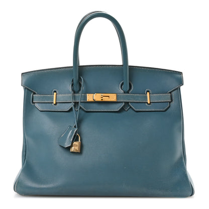 Hermes Gulliver Birkin 35 Blue Jean 1 of 14