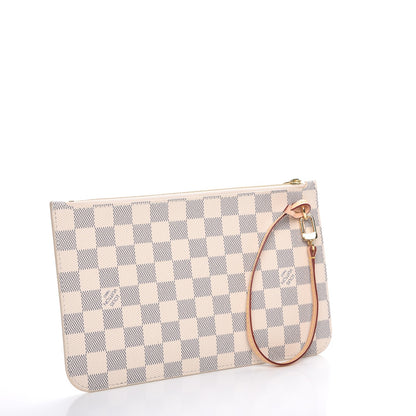 Louis Vuitton Damier Azur Neverfull MM GM Pochette 3 of 8