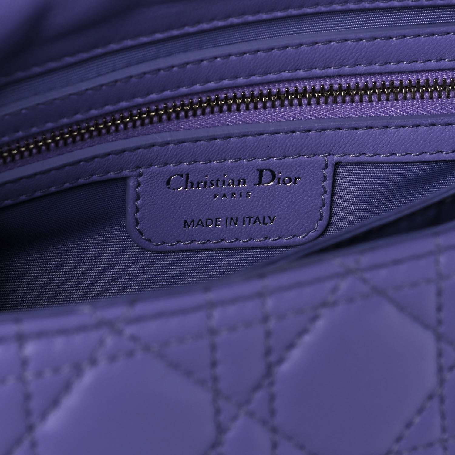 Christian Dior Cannage New Lock Flap Lilac 7 of 15